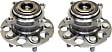 2008 Honda CR-V EX-L - Rear, Driver and Passenger Side Wheel Hub, FWD, 5 Lugs, With Bearing, With Sensor