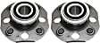 2-Wheel Set Rear, Driver and Passenger Side Wheel Hubs, With Bearing, 50-teeth tone ring; 3.03 in. ABS Tone Ring Diameter, For Models With Rear Disc Brakes, 4-Wheel ABS