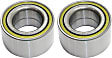 Front, Driver and Passenger Side, Wheel Bearing, Set of 2