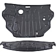 2014 Hyundai Sonata - 2-Piece Kit Front and Rear Engine Splash Shield, For Models Without Sport Suspension,  Includes (1) Bumper Splash Shield and (1) Engine Splash Shield