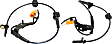 Front, Driver and Passenger Side ABS Speed Sensors