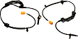 Rear, Driver and Passenger Side ABS Speed Sensors