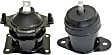 2004 Honda Accord - Front, Driver and Passenger Side Motor Mount, Automatic Transaxle, Hydraulic Mount