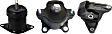 Front and Rear, Driver and Passenger Side Motor Mount, Set of 3