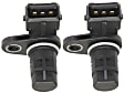 Camshaft Position Sensors, 3-Prong Blade Male Terminal, 1 Female Connector, Set of 2