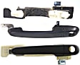 2006-2011 Hyundai Accent - Front, Driver and Passenger Side Textured Black Exterior Door Handle, With Key Hole