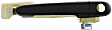 2006-2011 Hyundai Accent - Front, Driver and Passenger Side Textured Black Exterior Door Handle, With Key Hole