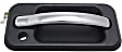 2003-2009 Hummer H2 - Front, Driver and Passenger Side Chrome Lever with Black Bezel Exterior Door Handle, With Key Hole