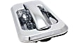Front and Rear, Driver and Passenger Side Exterior Door Handles, Chrome, Front Driver and Passenger Side - With Key Hole; Rear Driver and Passenger Side - Without Key Hole