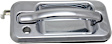 2003 Hummer H2 Base - Front, Driver and Passenger Side Chrome Exterior Door Handle, With Key Hole, Sport Utility
