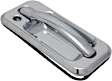 2003 Hummer H2 Base - Front, Driver and Passenger Side Chrome Exterior Door Handle, With Key Hole, Sport Utility