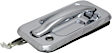 2003 Hummer H2 Base - Front, Driver and Passenger Side Chrome Exterior Door Handle, With Key Hole, Sport Utility