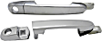 2007 Hyundai Accent - Front, Driver and Passenger Side Chrome Exterior Door Handle, With Key Hole