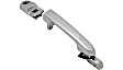 2007 Hyundai Accent - Front, Driver and Passenger Side Chrome Exterior Door Handle, With Key Hole