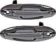 Front, Driver and Passenger Side Chrome Exterior Door Handle, With Key Hole, Sedan