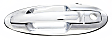 Front, Driver and Passenger Side Chrome Exterior Door Handle, With Key Hole, Sedan