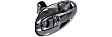 Front, Driver and Passenger Side Chrome Exterior Door Handle, With Key Hole, Sedan