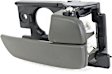 Front and Rear, Passenger Side Interior Door Handles, Gray, With door lock button