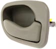 Front or Rear, Driver and Passenger Side Interior Door Handles, Beige, Without Door Lock Hole
