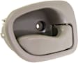Front or Rear, Driver and Passenger Side Interior Door Handles, Beige, Without Door Lock Hole