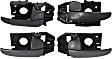 2001-2006 Hyundai Elantra - Front and Rear, Driver and Passenger Side Interior Door Handles, Gray, With door lock button