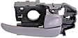Front, Driver and Passenger Side Interior Door Handles, Gray, With door lock button