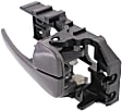 Front, Driver and Passenger Side Interior Door Handles, Gray, With door lock button