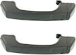 Front or Rear, Driver and Passenger Side, or Rear - Back Door Textured Black Exterior Door Handle, Without Key Hole