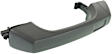 Front or Rear, Driver and Passenger Side, or Rear - Back Door Textured Black Exterior Door Handle, Without Key Hole