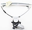 Front, Driver and Passenger Side Window Regulators, Power, Coupe, For Models With Anti-Pinch Protection