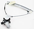 Front, Driver and Passenger Side Window Regulators, Power, Coupe, For Models With Anti-Pinch Protection