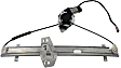 Front and Rear, Driver and Passenger Side Power Window Regulator, With Motor