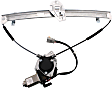 Front, Driver and Passenger Side Power Window Regulator, With Motor
