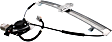 Front, Driver and Passenger Side Power Window Regulator, With Motor