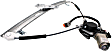 Front, Driver and Passenger Side Power Window Regulator, With Motor