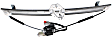 Front and Rear, Driver Side Window Regulators, Power, With Motor