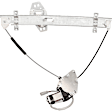 2004 Honda Civic - Coupe Front, Driver and Passenger Side Power Window Regulator, With Motor, 2-Door, Except Si Model