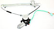 Front, Driver and Passenger Side Power Window Regulator, With Motor