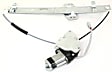 Front, Driver and Passenger Side Power Window Regulator, With Motor