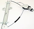 Front, Driver and Passenger Side Power Window Regulator, With Motor