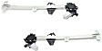 Front, Driver and Passenger Side Power Window Regulator, With Motor