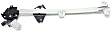 Front, Driver and Passenger Side Power Window Regulator, With Motor