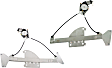 Front, Driver and Passenger Side Power Window Regulator, With Motor