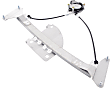 Front, Driver and Passenger Side Power Window Regulator, With Motor