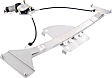 Front, Driver and Passenger Side Power Window Regulator, With Motor