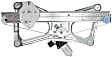 Front and Rear, Passenger Side Window Regulators, Power, With Motor, 4-Door, Sedan