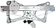 Sedan Front, Driver and Passenger Side Power Window Regulator, With Motor