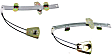 Sedan Front, Driver and Passenger Side Manual Window Regulator, Without Motor