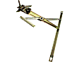 Coupe Front, Driver and Passenger Side Manual Window Regulator, Without Motor