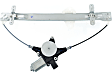 Front, Driver and Passenger Side Power Window Regulator, With Motor